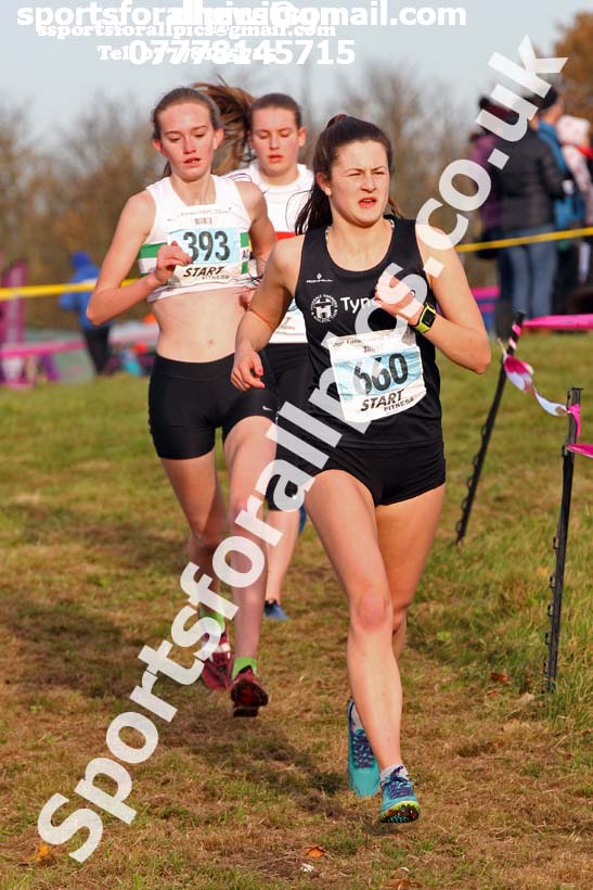 Womens under-17s and under-20s 2017 Start Fitness North Eastern Harrier League, Aykley Heads, Durham. Photo:  David T. Hewitson/Sports for All Pics